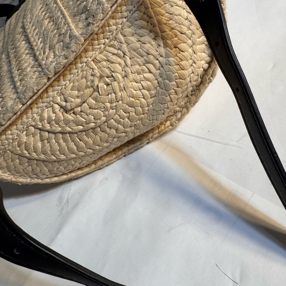 A New Day Cream Woven Backpack with Black Straps - Picture 5 of 13